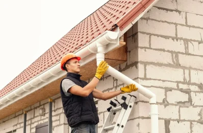 Pose et remplacement de gouttières à Bassurels